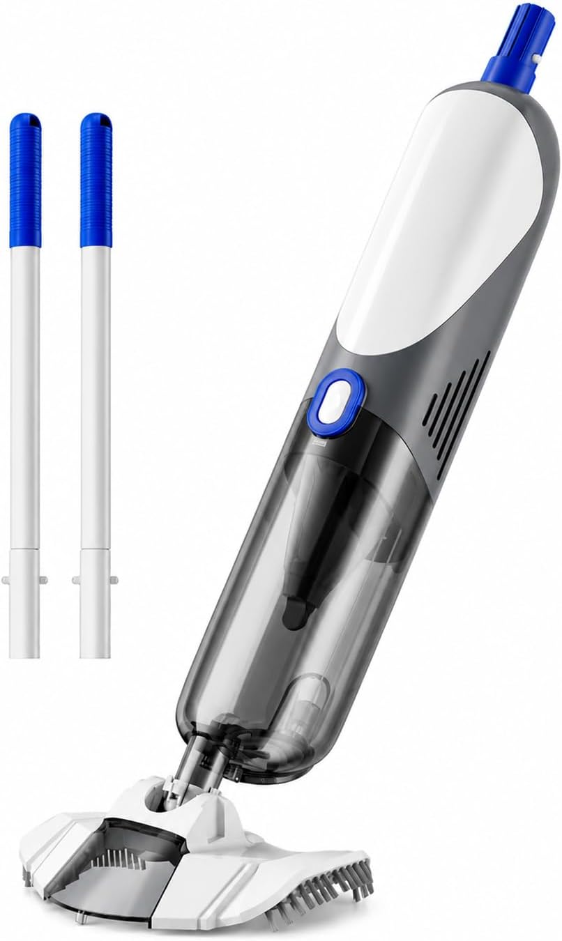 Cordless handheld pool vacuum