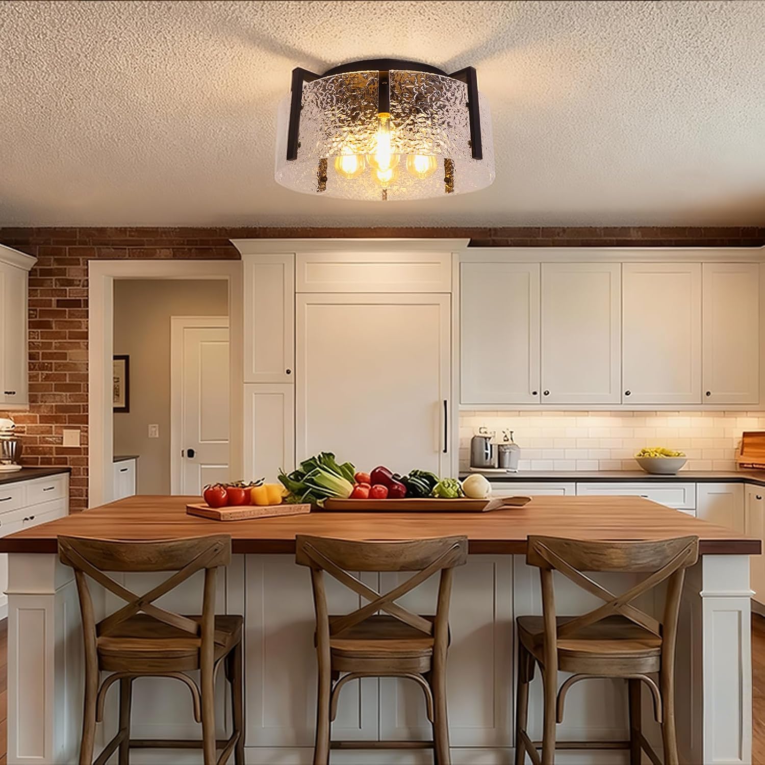 Semi Flush Mount Ceiling Light Fixture - 4-Light