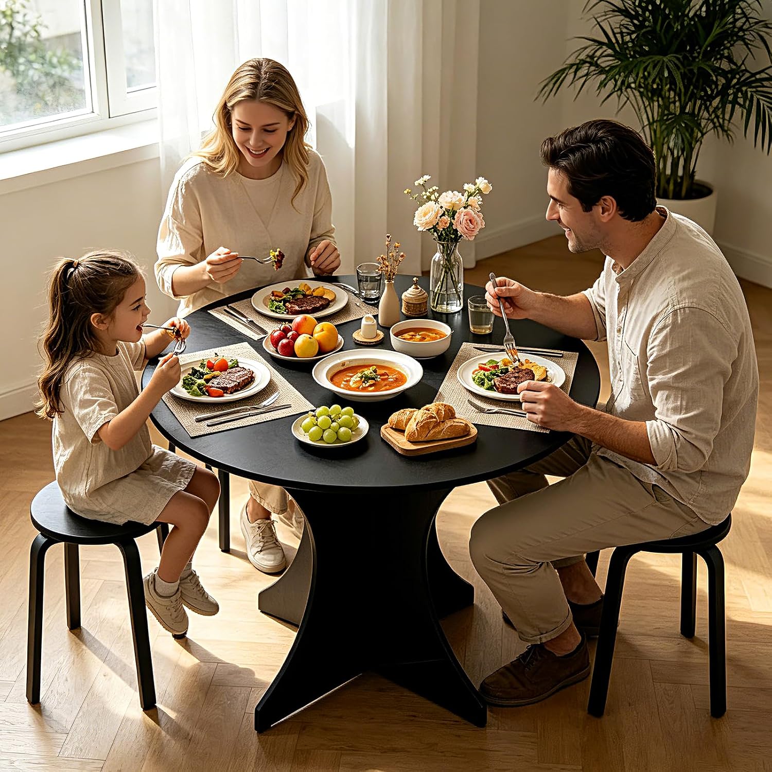 Round Dining Table Modern Circle