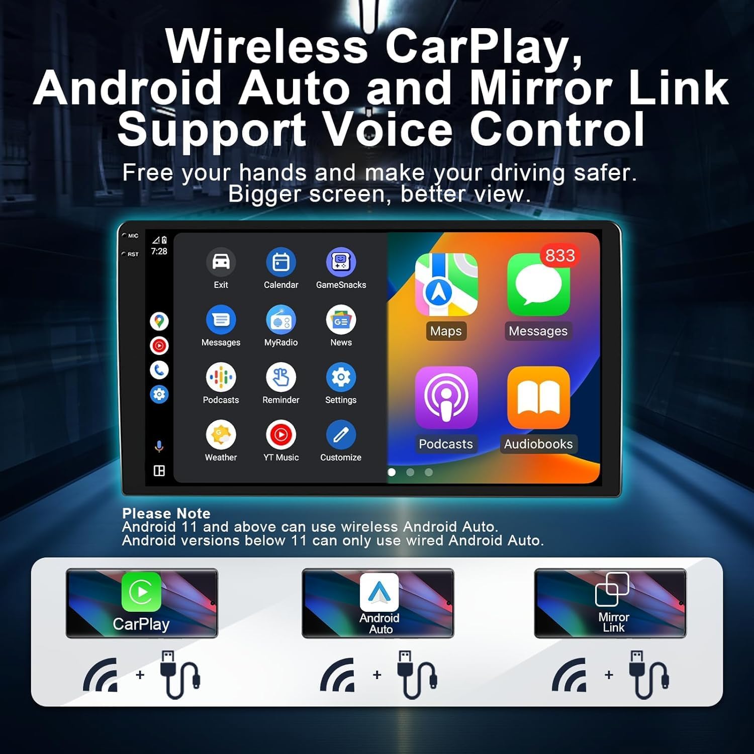 Smart Car Radio Stereo for Toyota Tundra