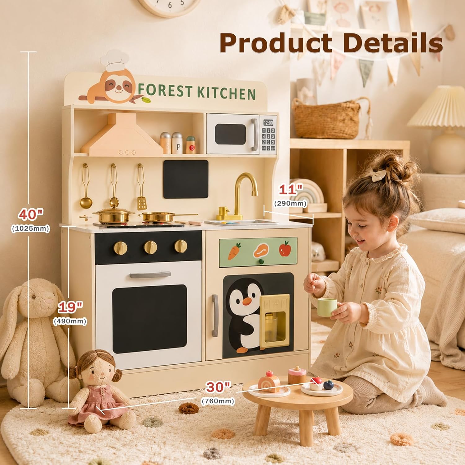 Wooden Play Kitchen