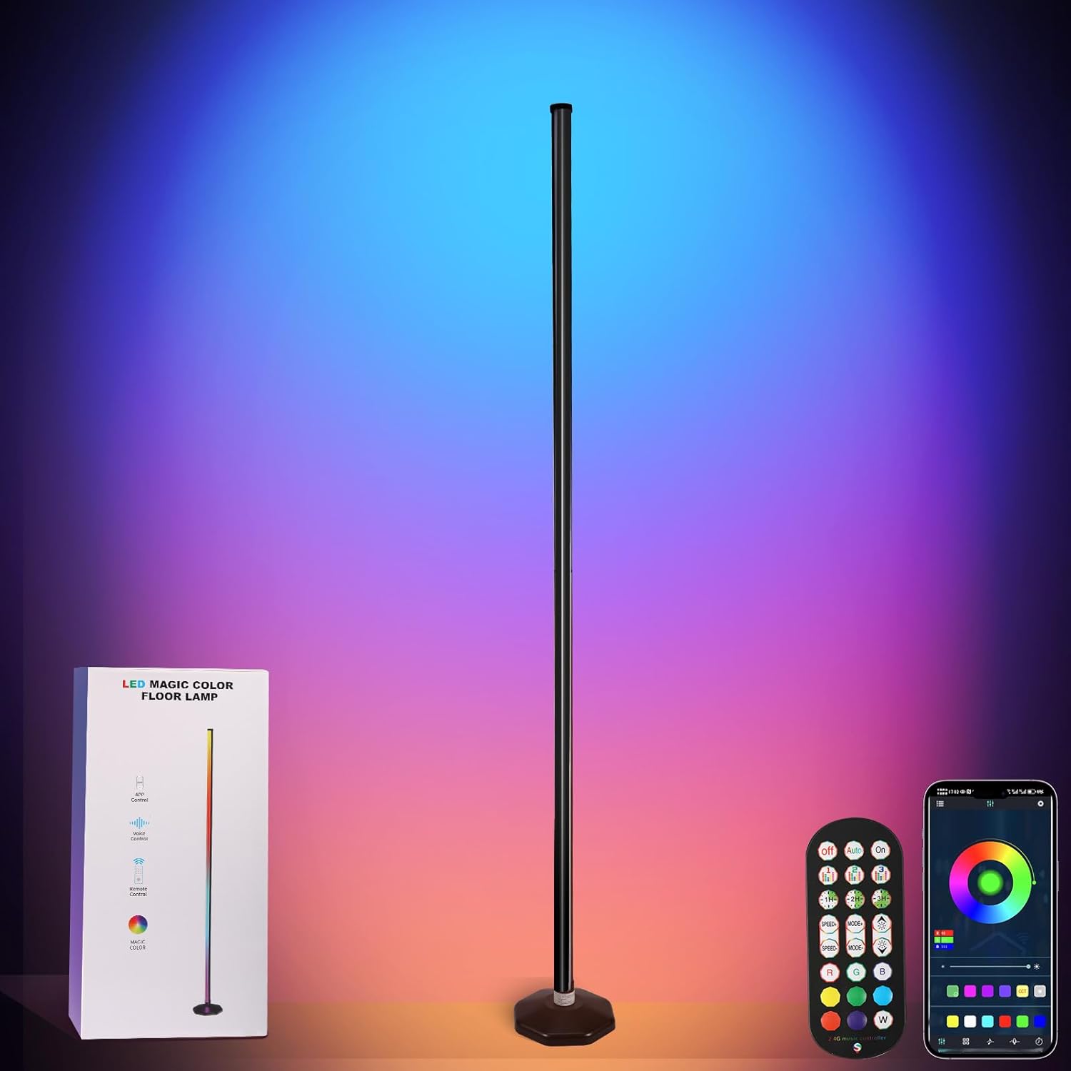RGB Corner Floor Lamp