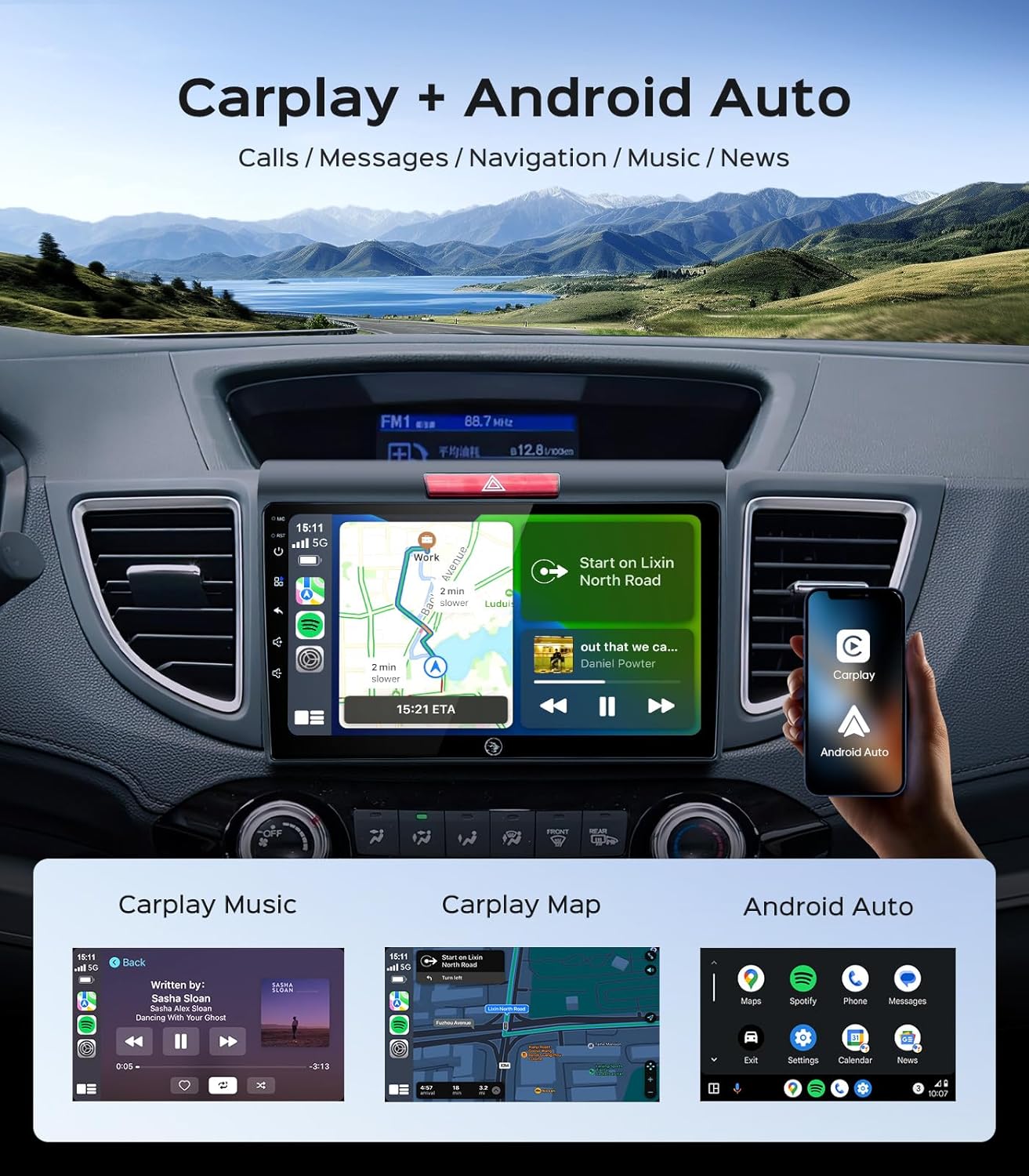 Car Stereo for Honda CRV 2011-2016