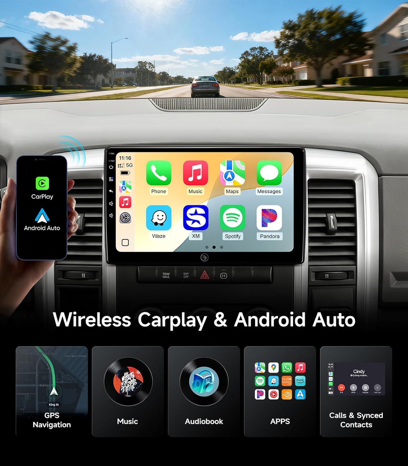 Smart Car Stereo Dodge Ram 2009-2012