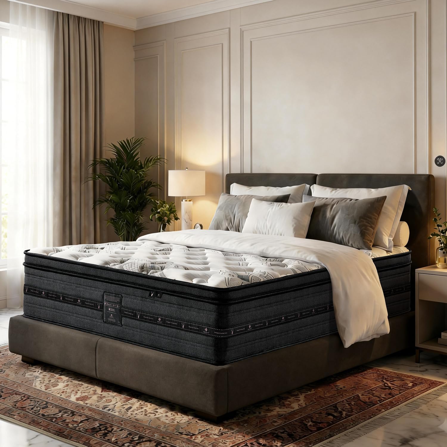 Twin XL Mattress 14 inch, Hybrid XL Twin Size Mattress in Box