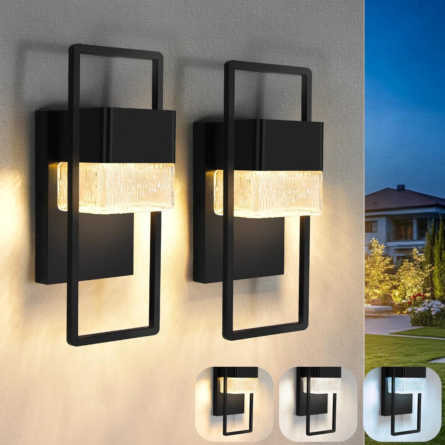 Outdoor Wall Lights 2 Pack