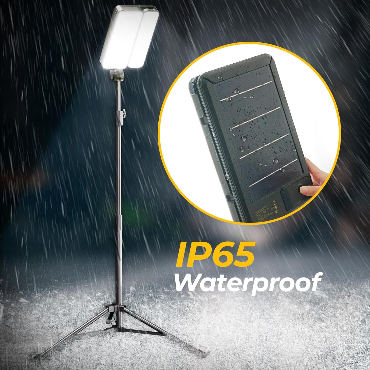 Outdoor Solar Camping Lights - 2 Heads