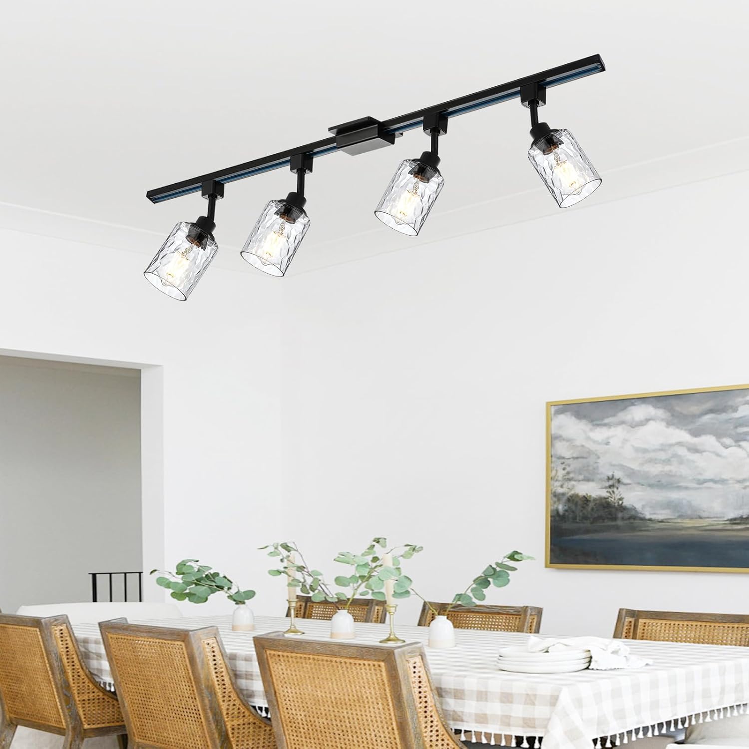 Track Lighting Heads Black - 4 Pack