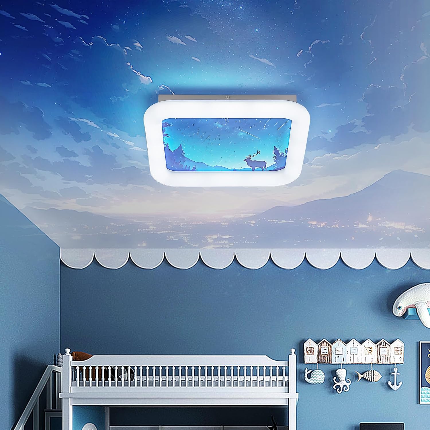 LED Ceiling Light Dimmable with Remote Control,