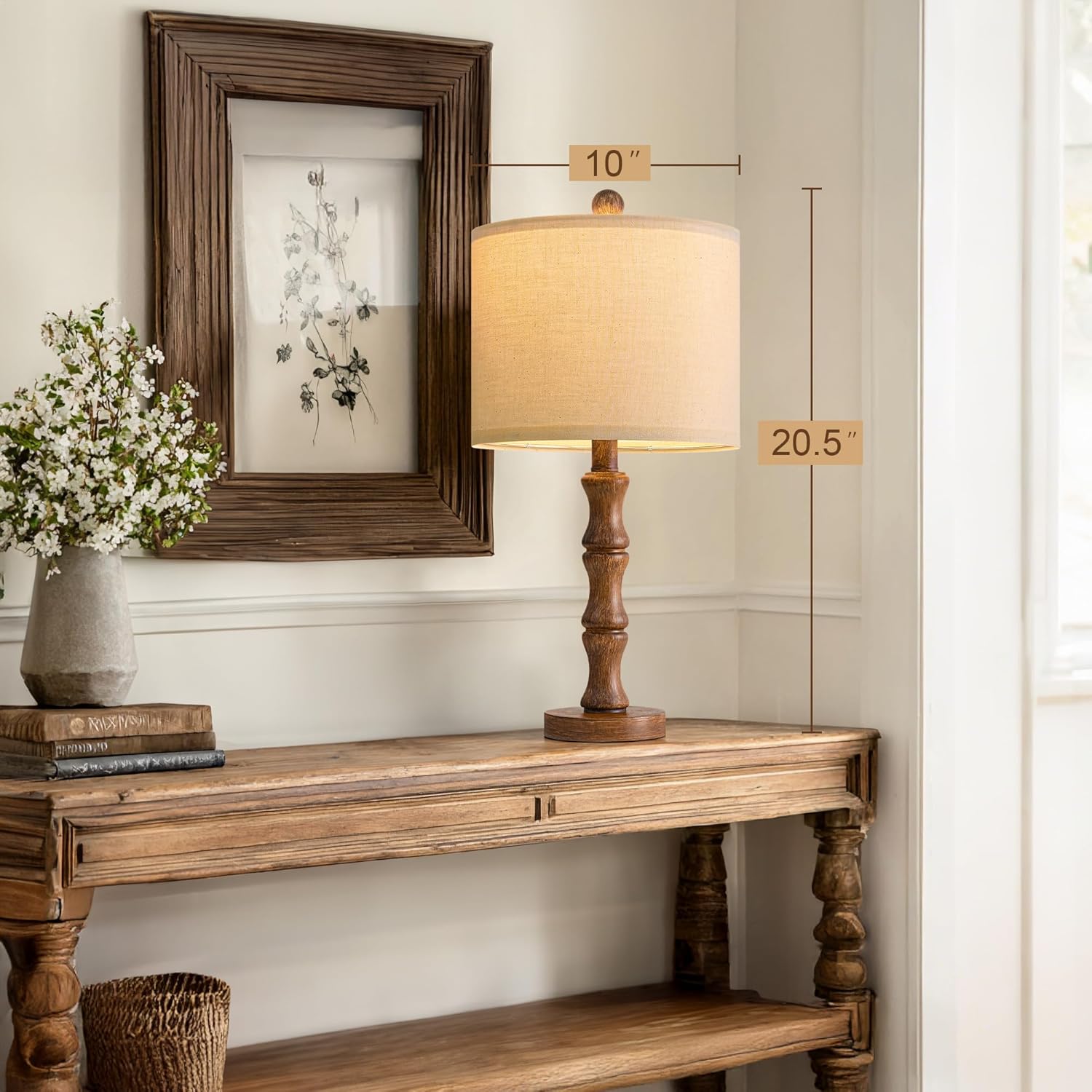 Rustic Table Lamps Set of 2