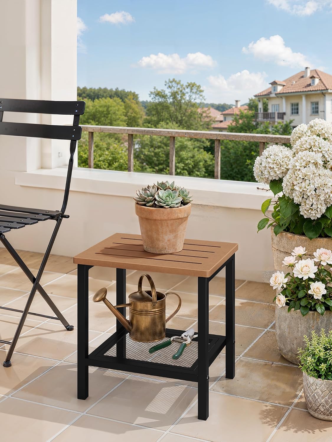 2-Tier Outdoor Side Table