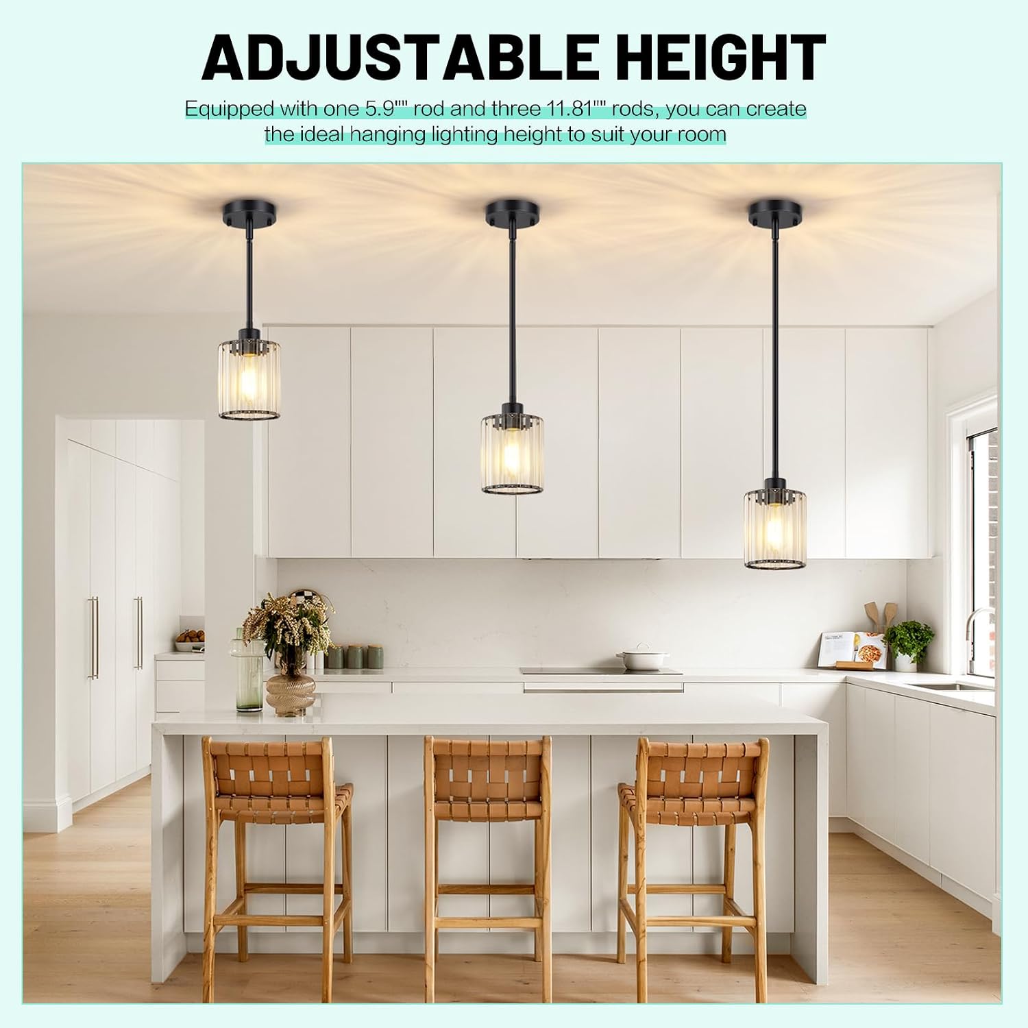 3 Pack Pendant Light Fixtures,