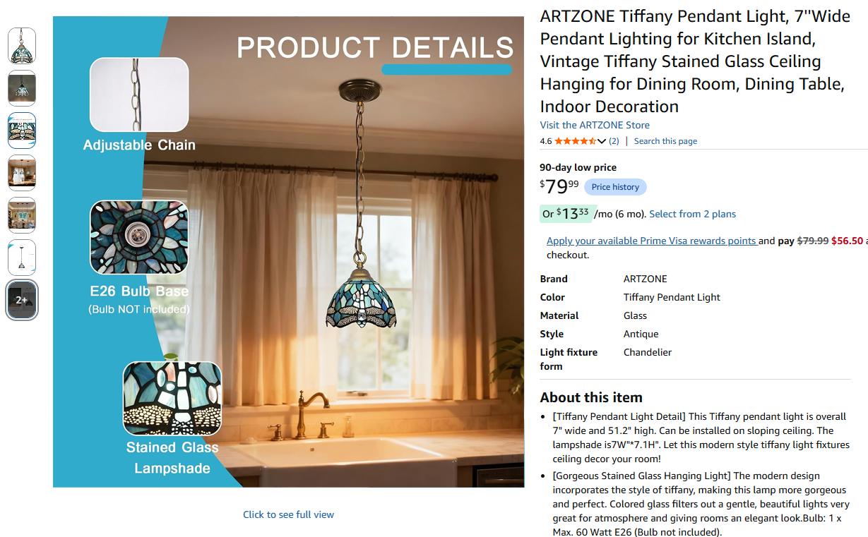 Tiffany Pendant Light,