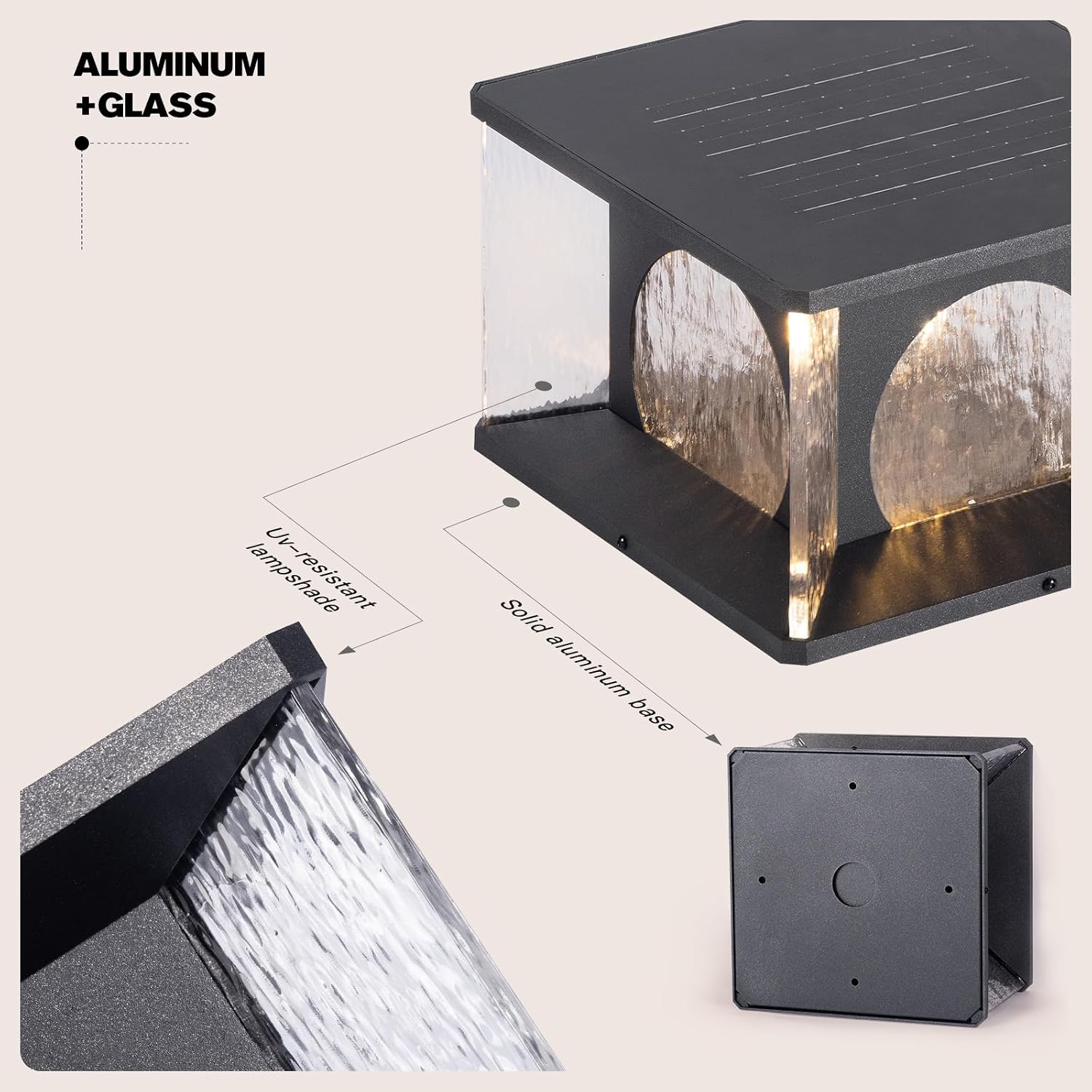 Outdoor Solar Floor Lamp,