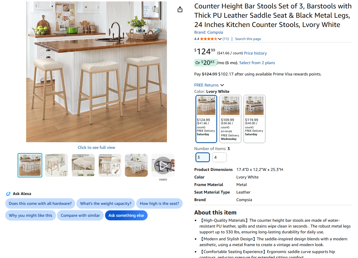 Stools Set of 3
