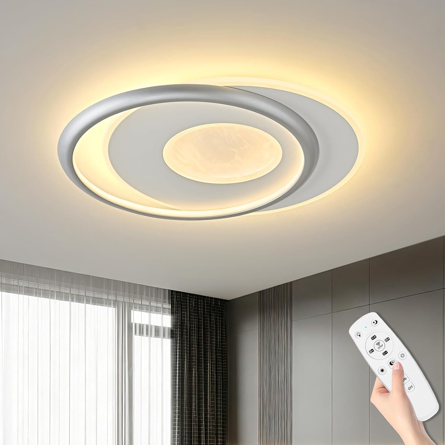 Modern LED Ceiling Light with Remote