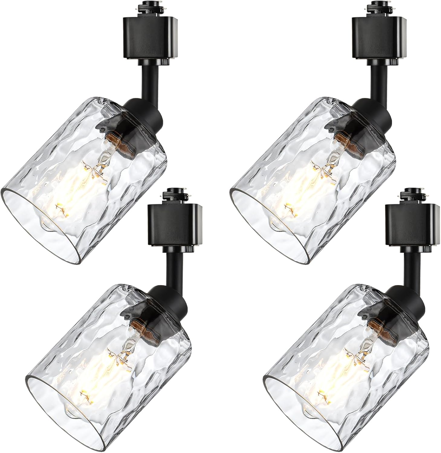 Track Lighting Heads Black - 4 Pack