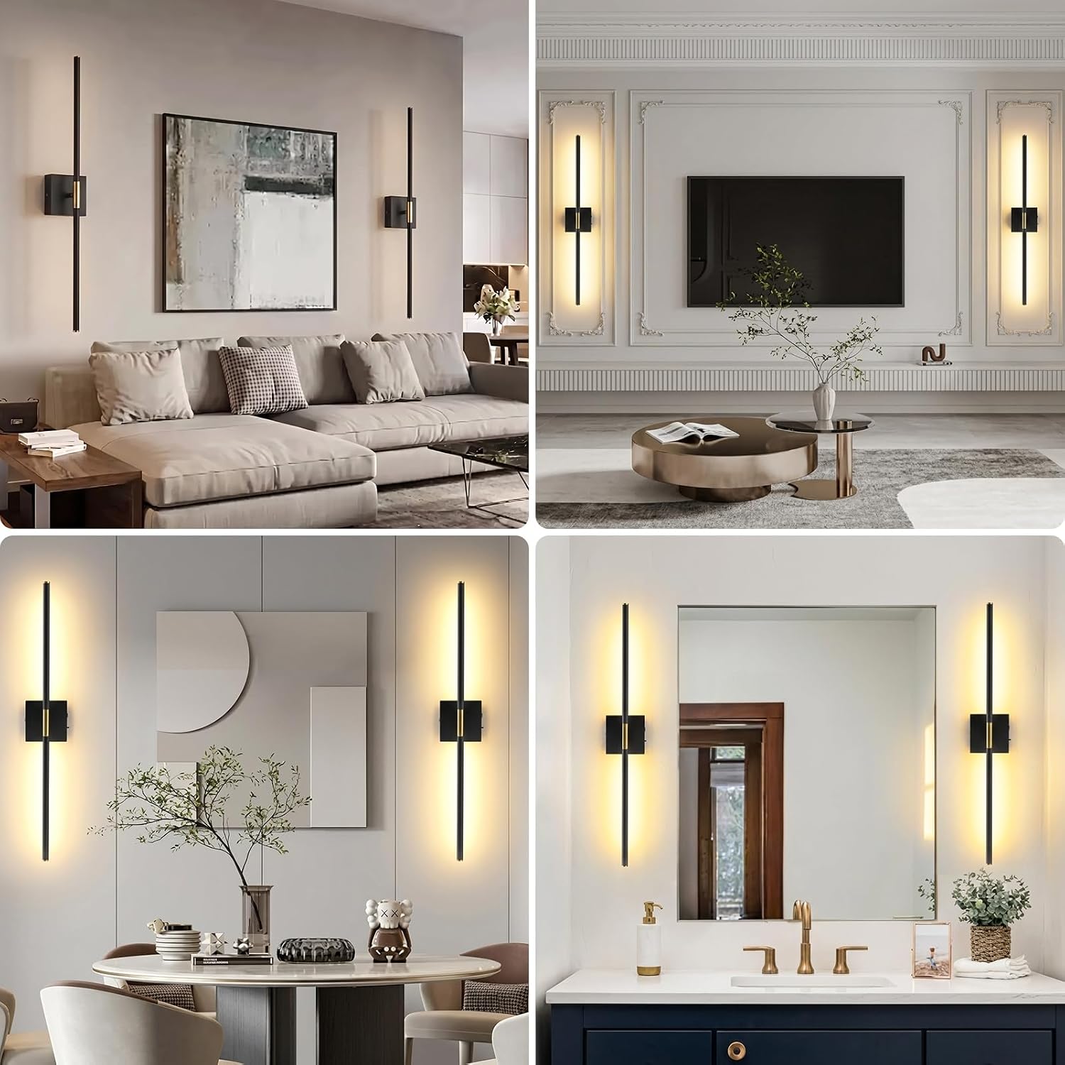 Rechargeable Wall Lights - 2PK