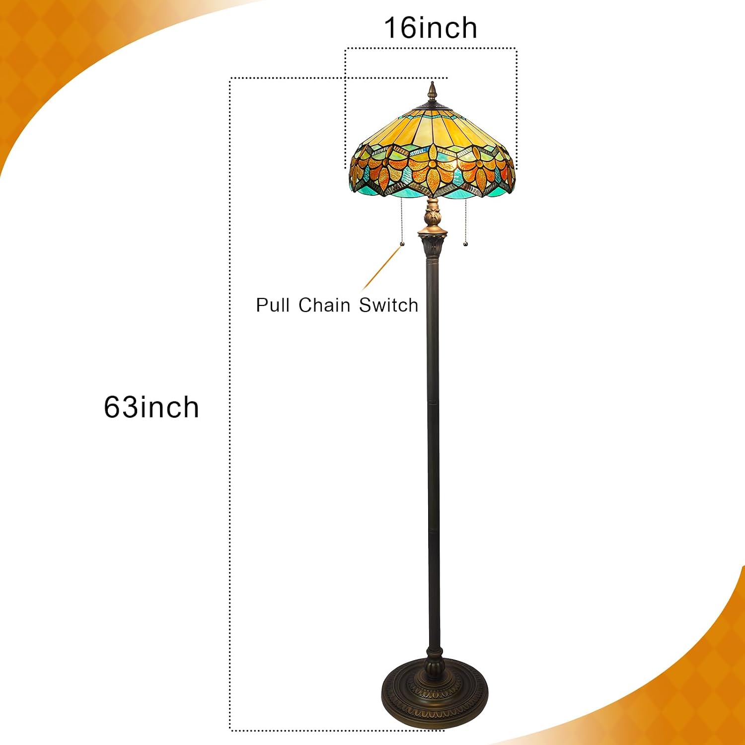 Tiffany Floor Lamp [2-Lights]