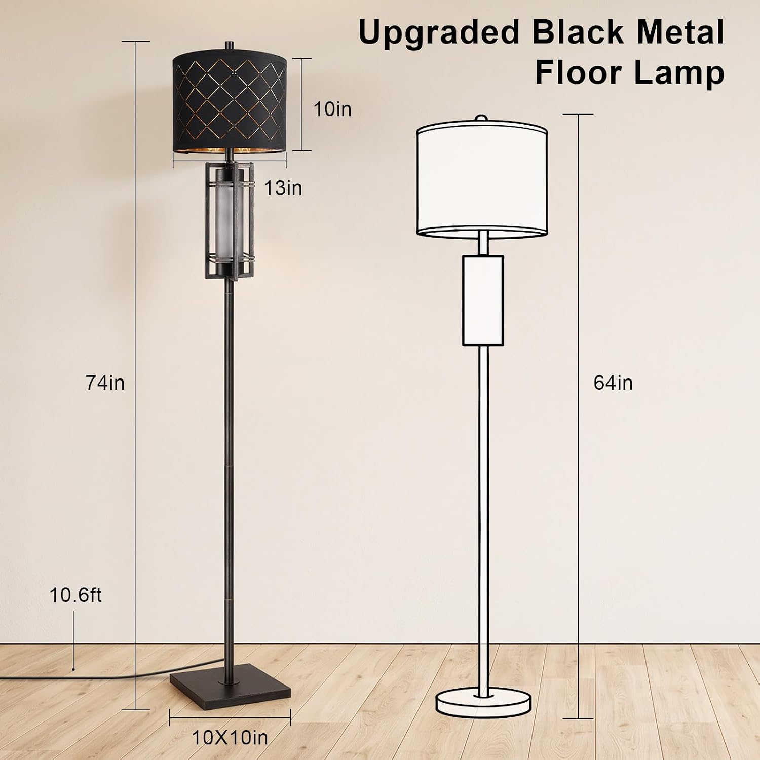 Floor Lamp with Night light