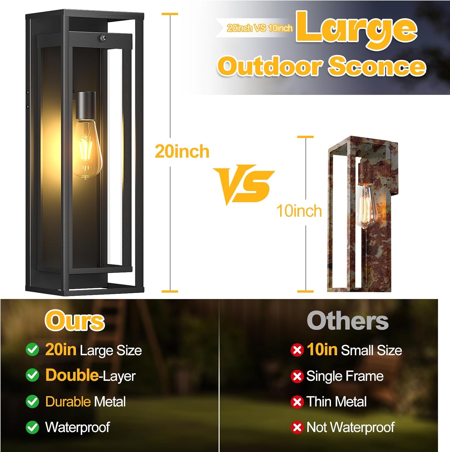 Outdoor Wall Light Dusk to Dawn