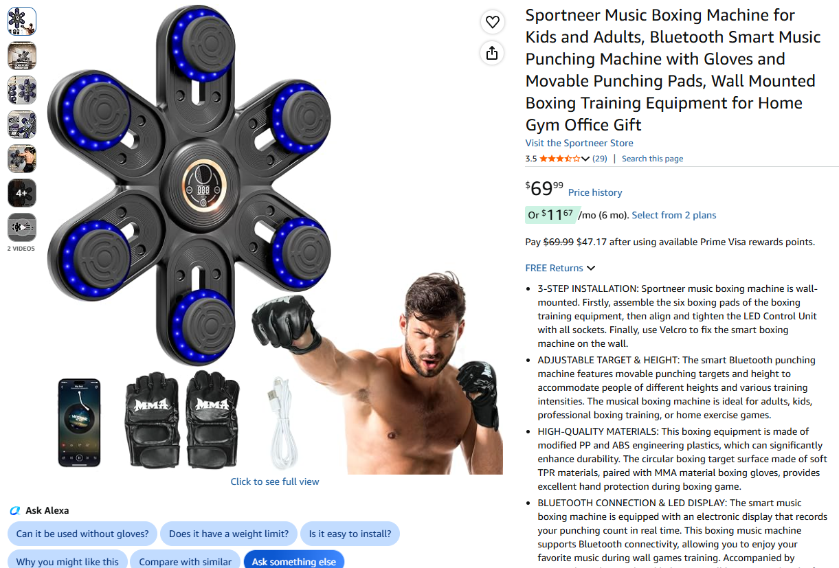 Music Boxing Machine