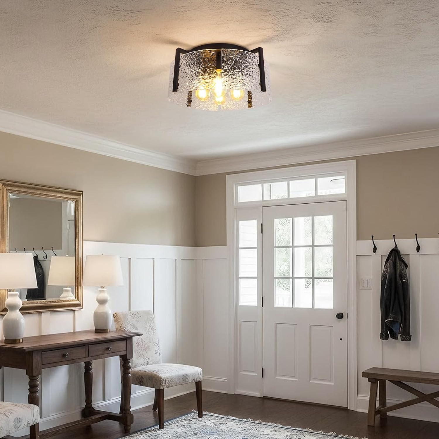 Semi Flush Mount Ceiling Light Fixture - 4-Light