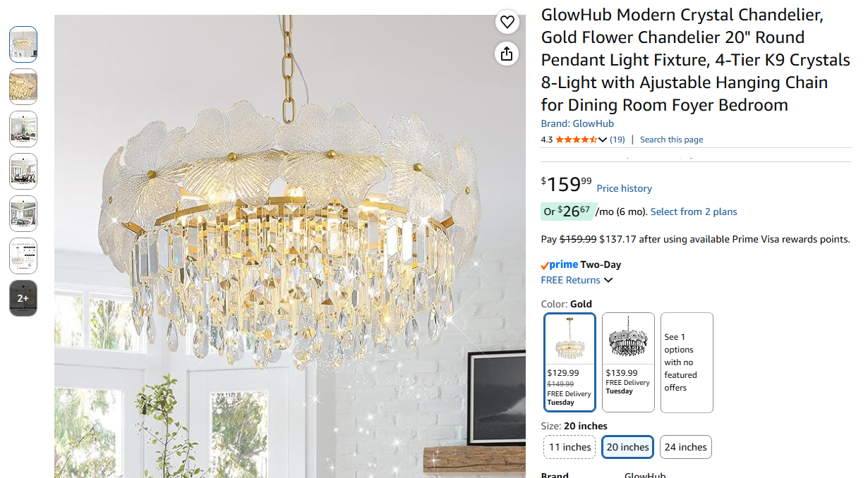 Modern Crystal Chandelier,