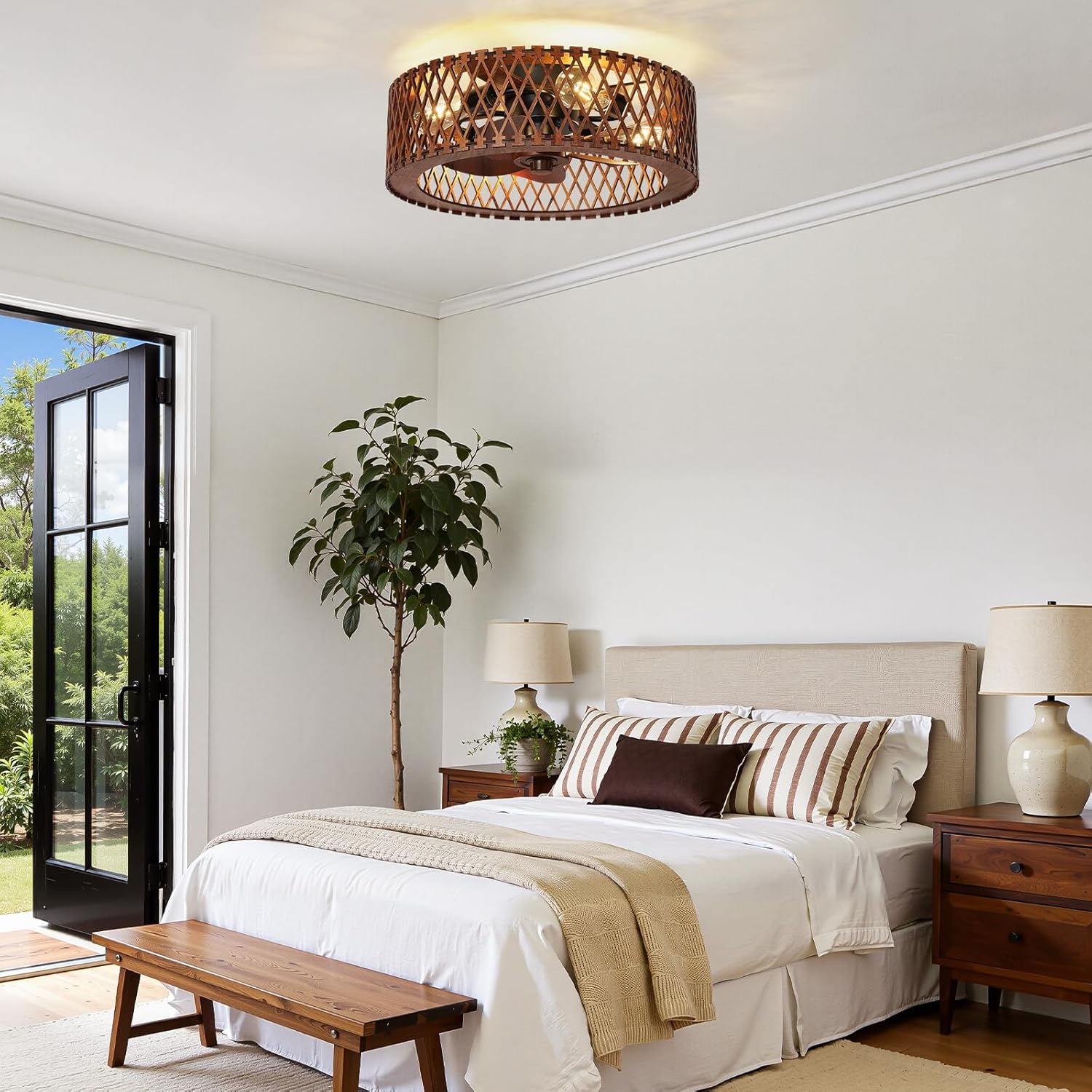 Ceiling Fans with Light, 6 Speeds
