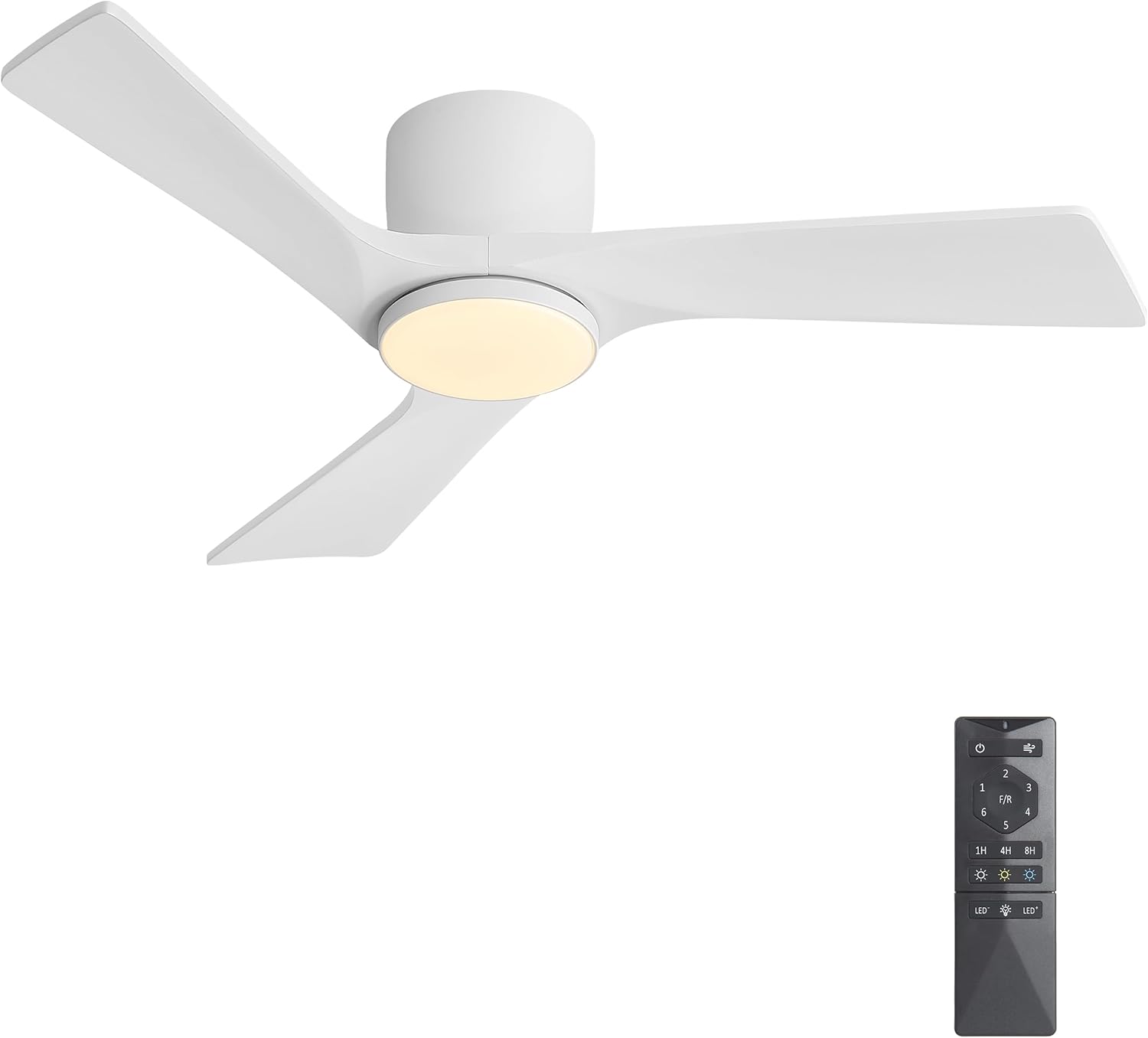 Ceiling Fan with Light and Remote,