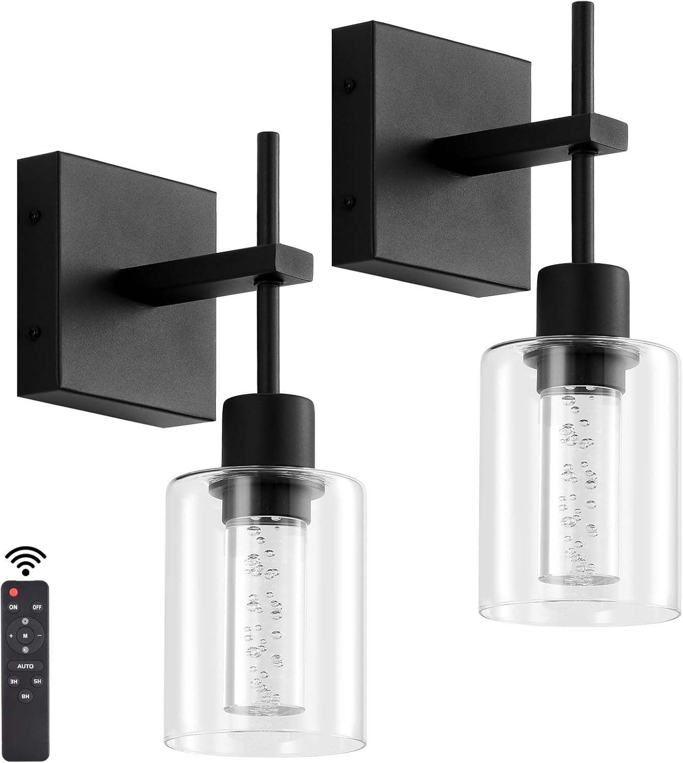 Battery Operated Wall Sconce Set of 2,
