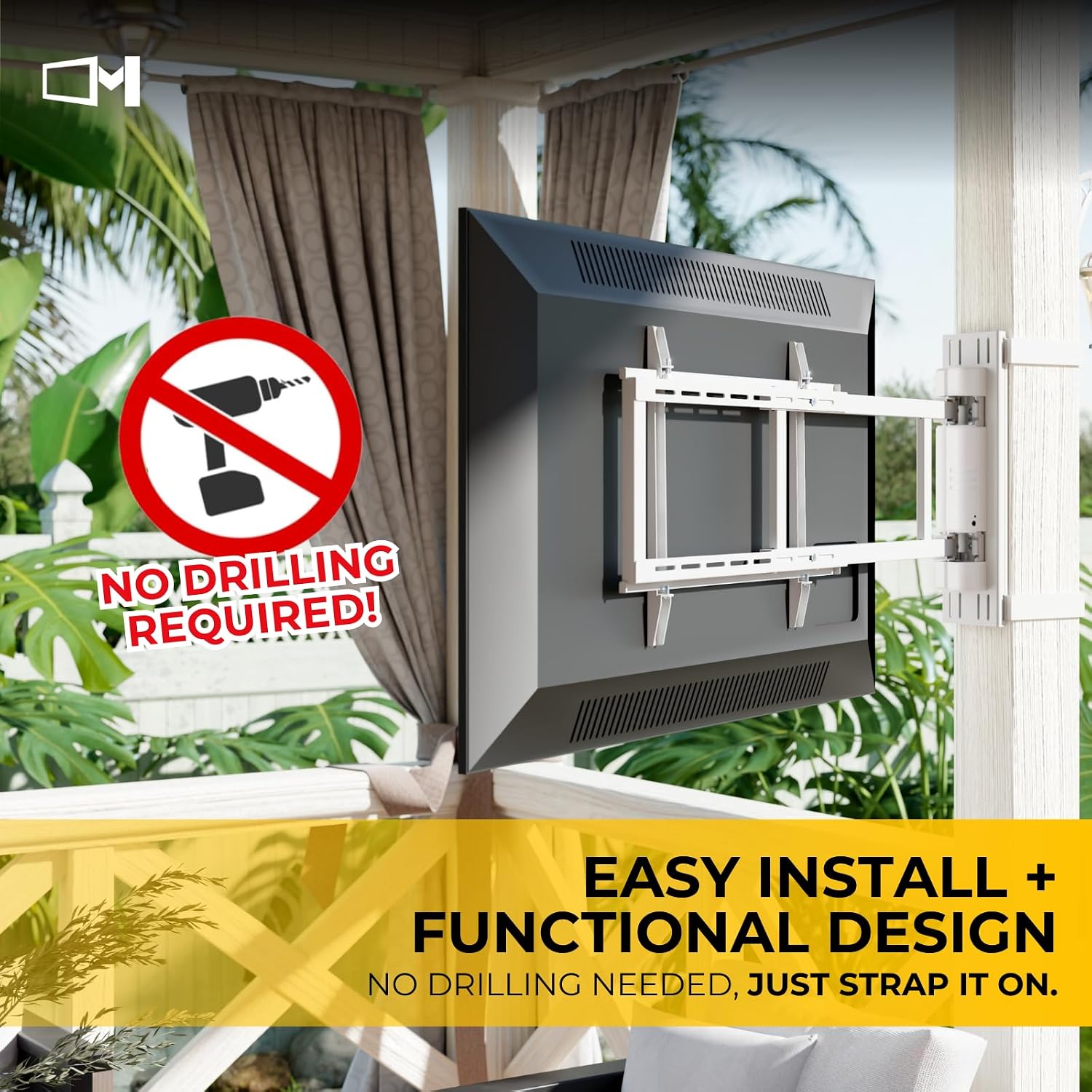 Motorized Swing-Out Arm TV Mount