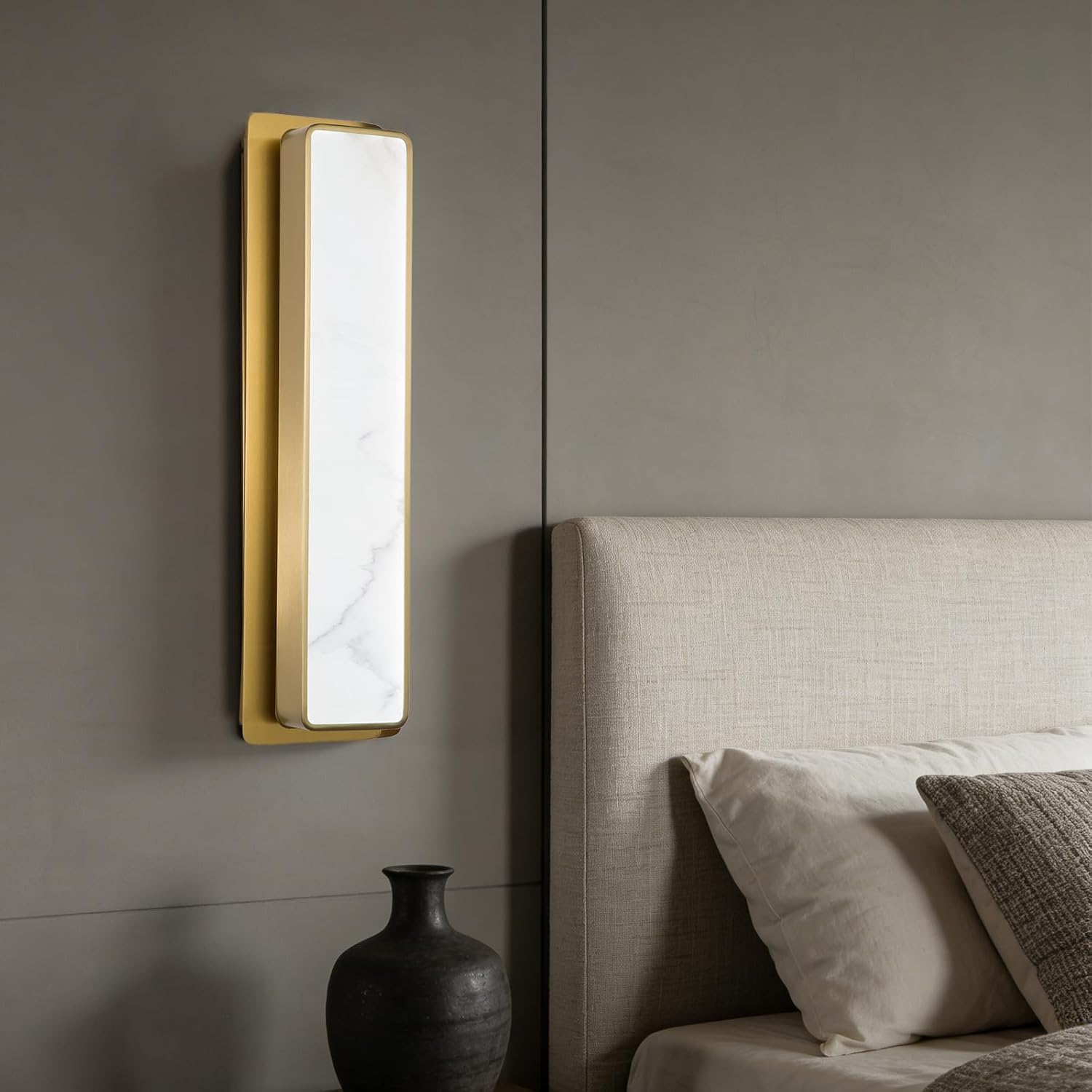 Alabaster Wall Sconce,15W Warm Yellow 2700K