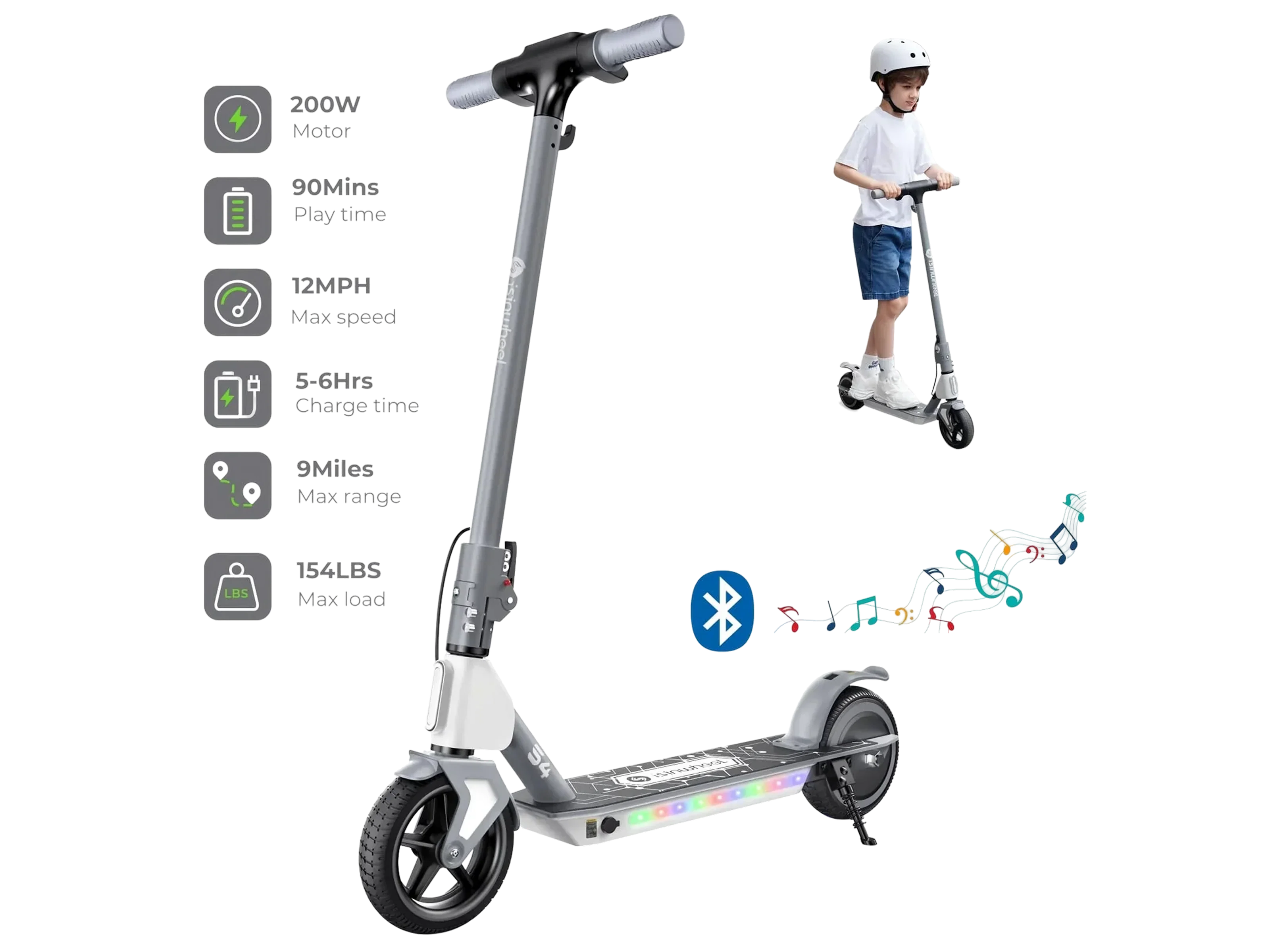 Electric Scooter for Kids 6-14