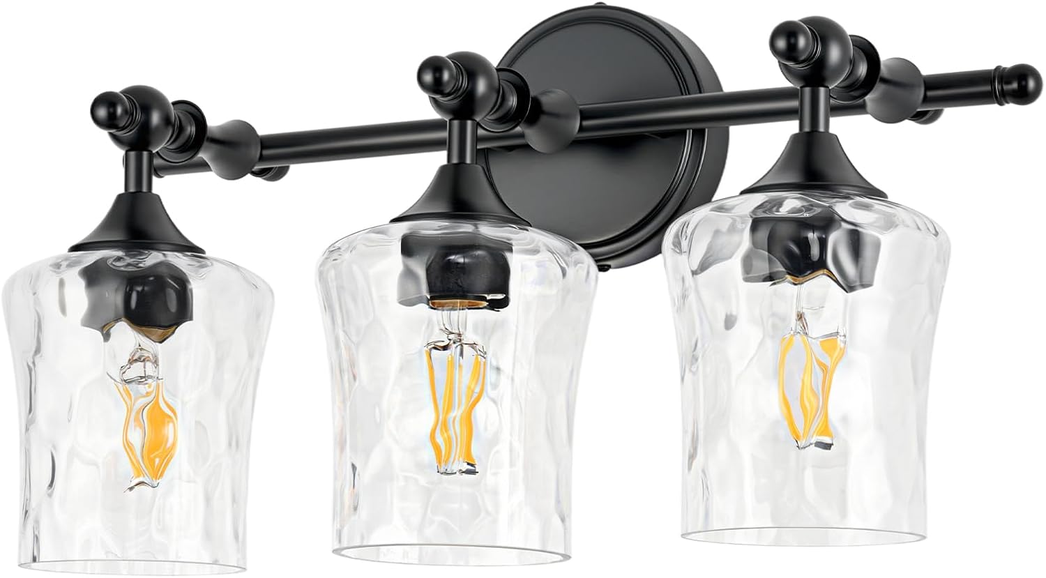 3-Light Fixtures - Black