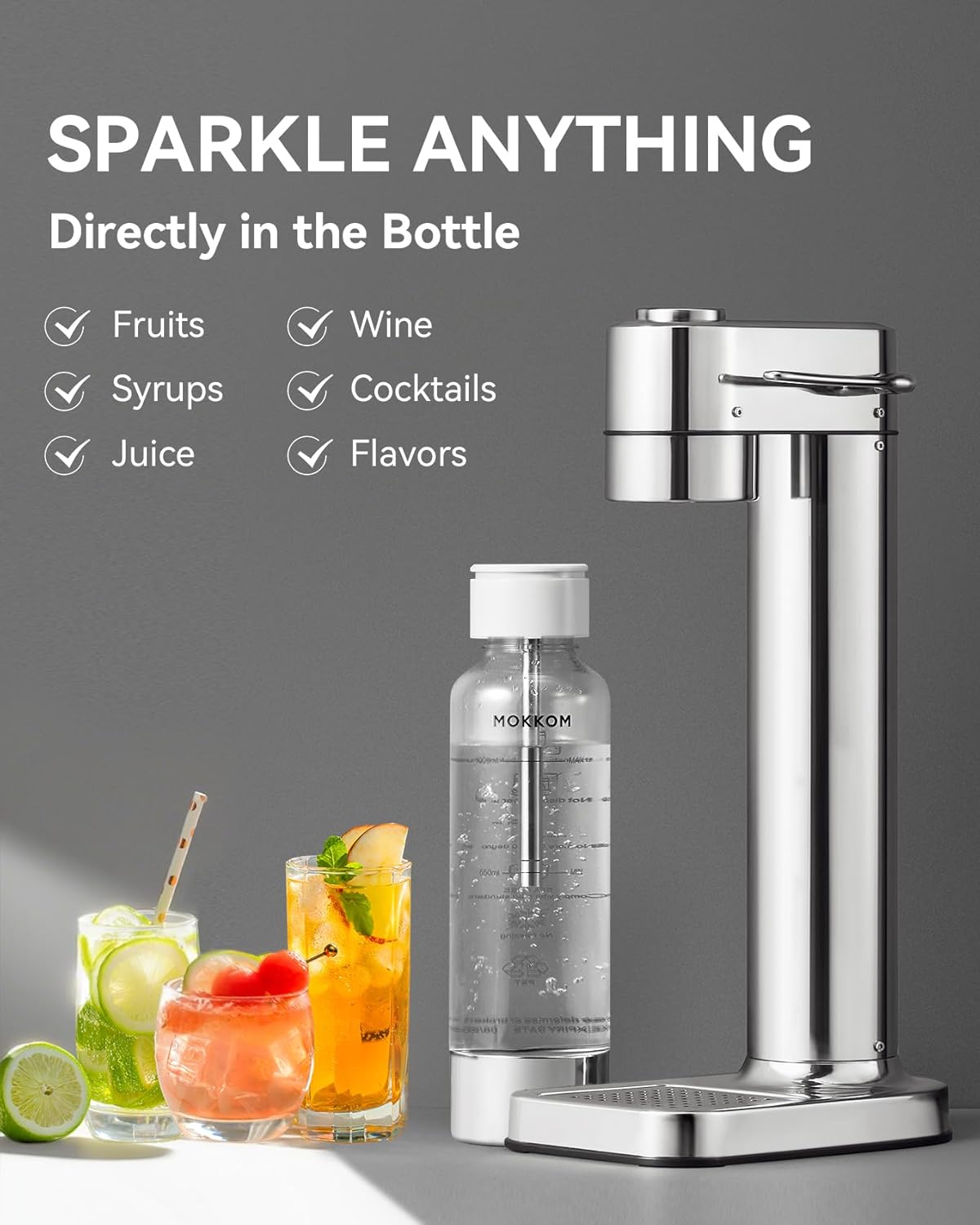 MOKKOM Sparkling Soda Maker