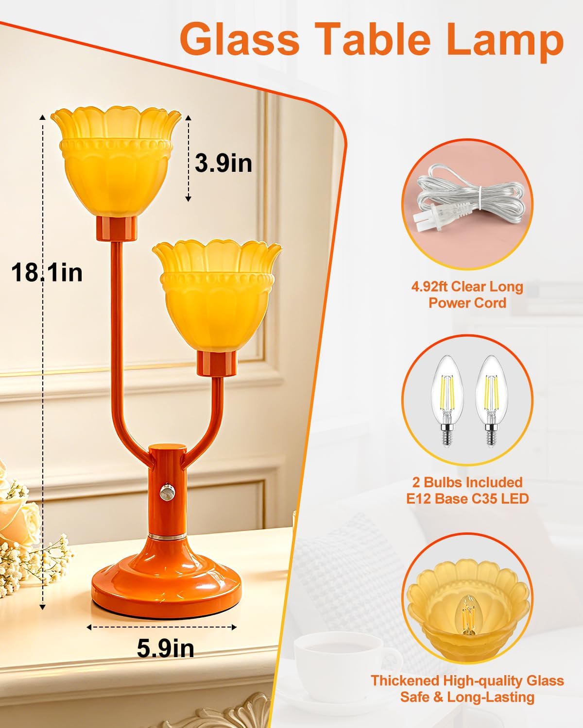 Vintage Mid Century Modern Table Lamp