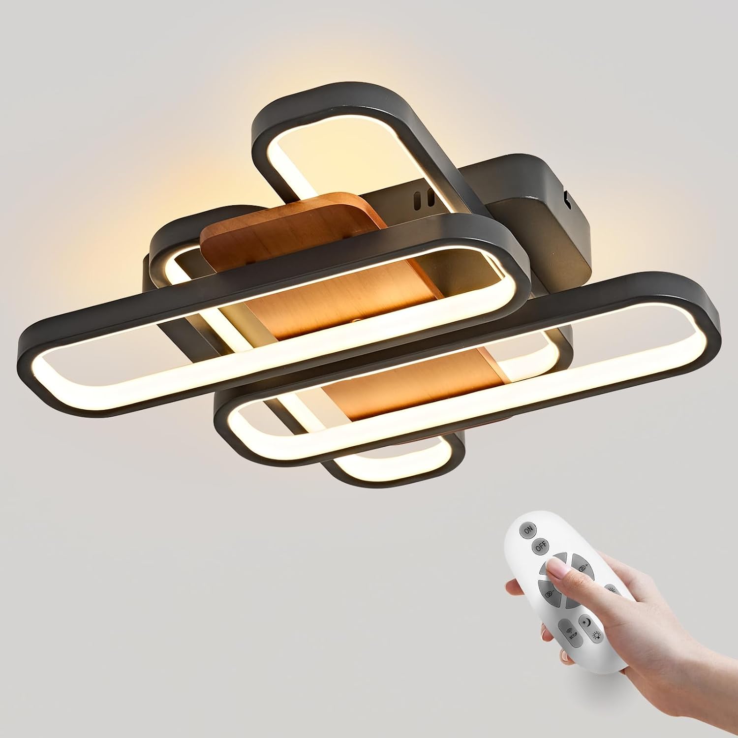 LED Ceiling Light Dimmable Flush Mount Chandelier