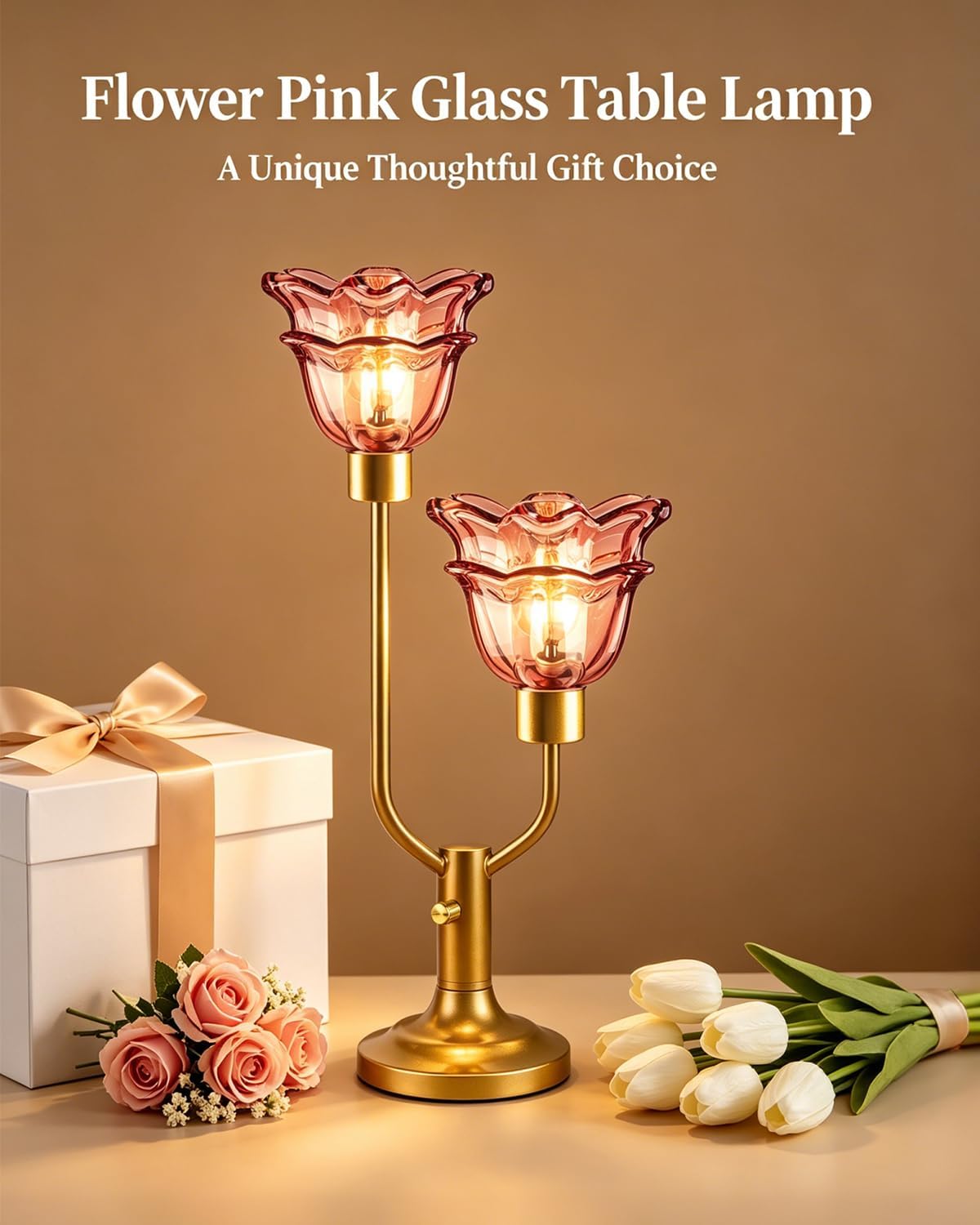 Mid Century Modern Flower Table Lamp