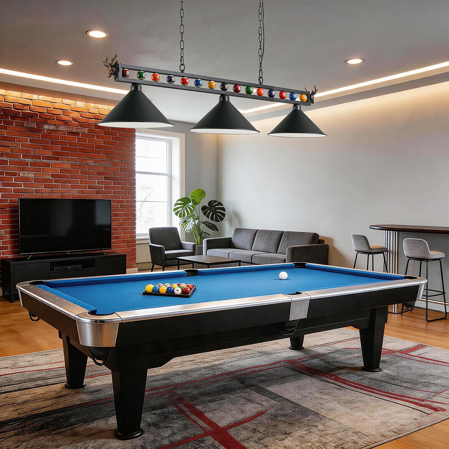 Pool Table Light, Billiard Pendant