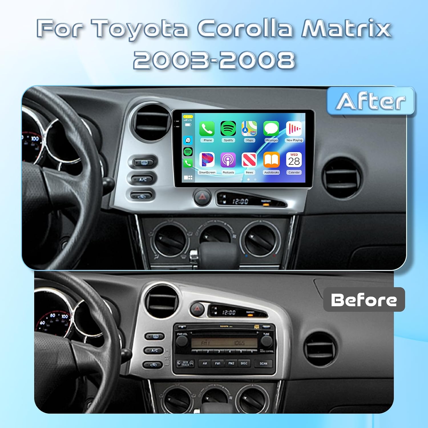 Smart Car Stereo Toyota Carolla - Matrix
