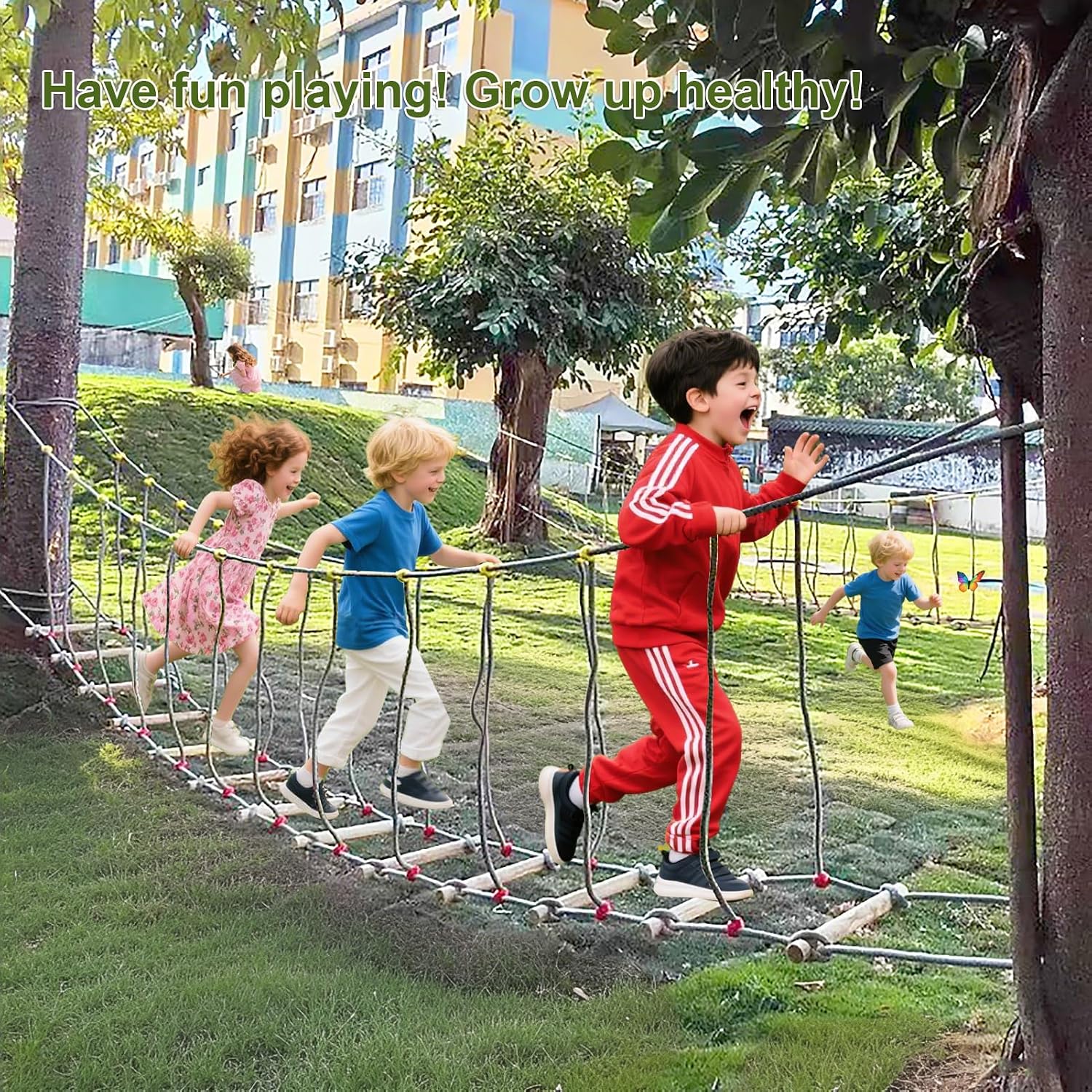 Outdoor Rope Bridge for Kids