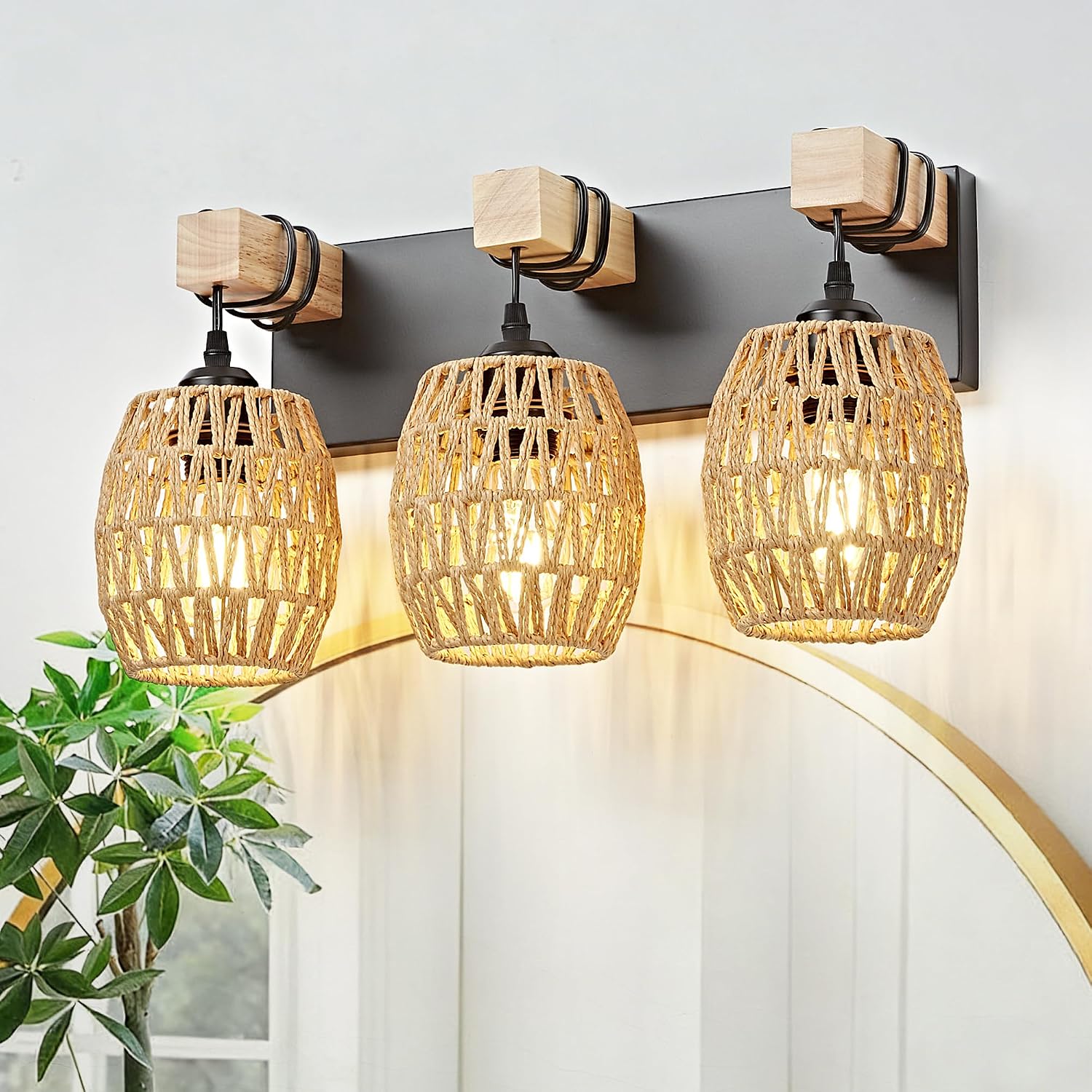 3-Light Bathroom Vanity Light Fixtures