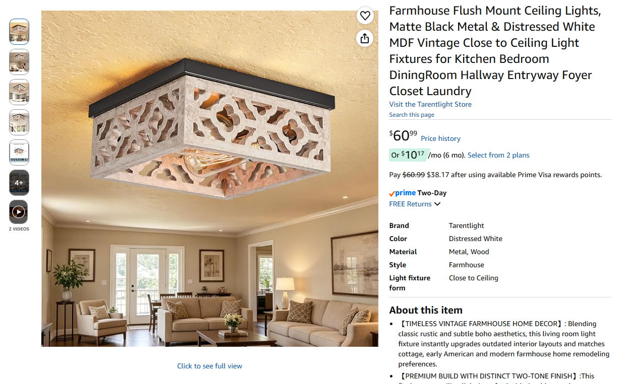 Flush Mount Ceiling Lights,