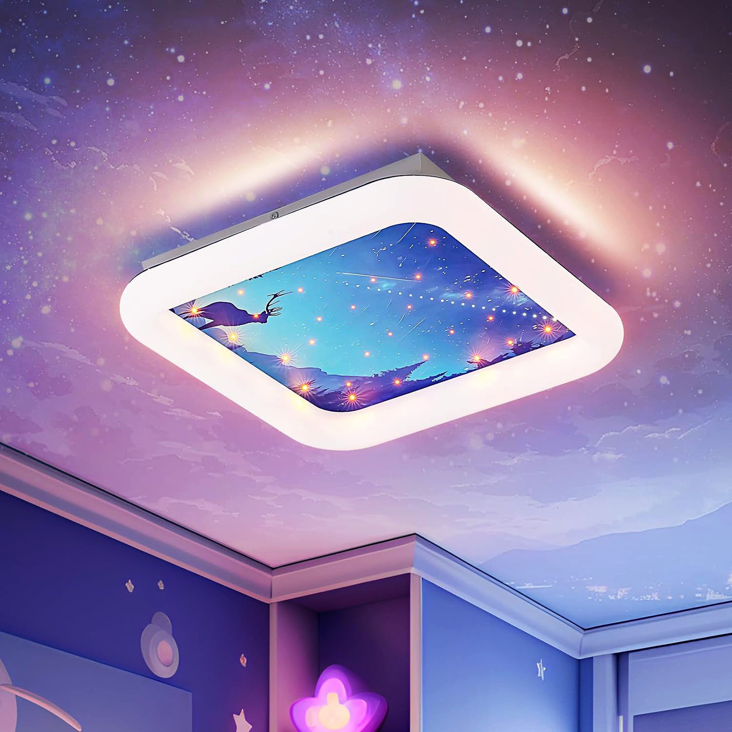 LED Ceiling Light Dimmable with Remote Control,