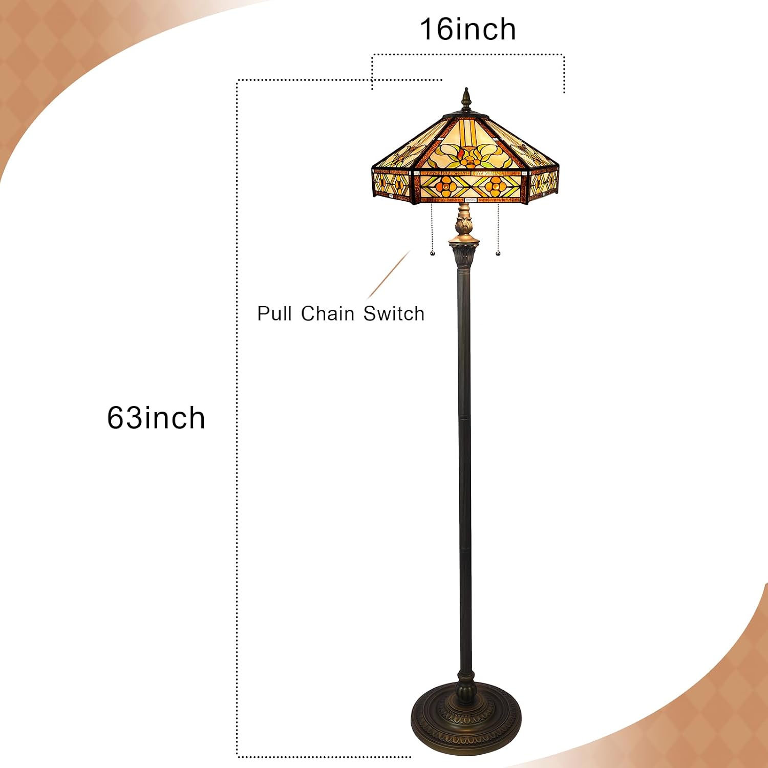 Tiffany Floor Lamp [2-Lights]