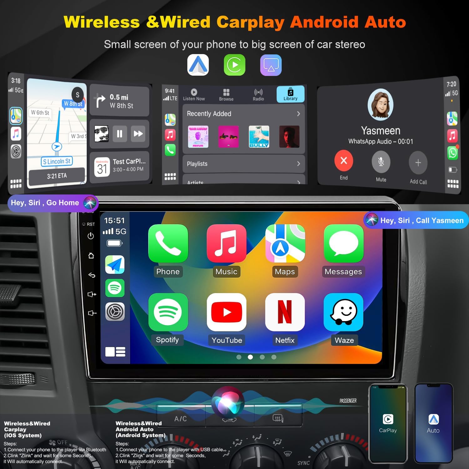 Smart Car Stereo Toyota Tundra / Sequoia
