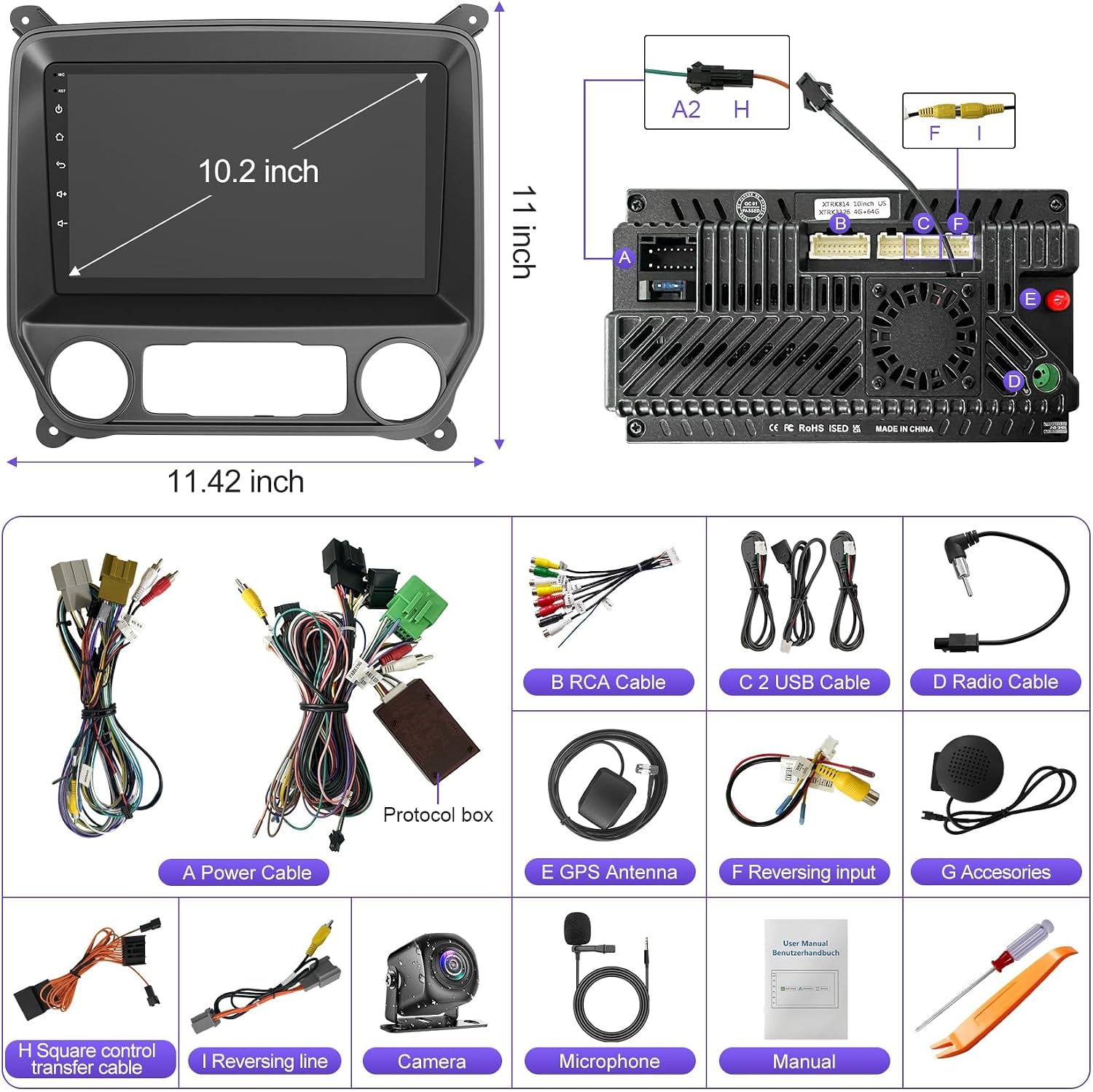 Smart Car Radio Stereo for Chevrolet Silverado & GMC