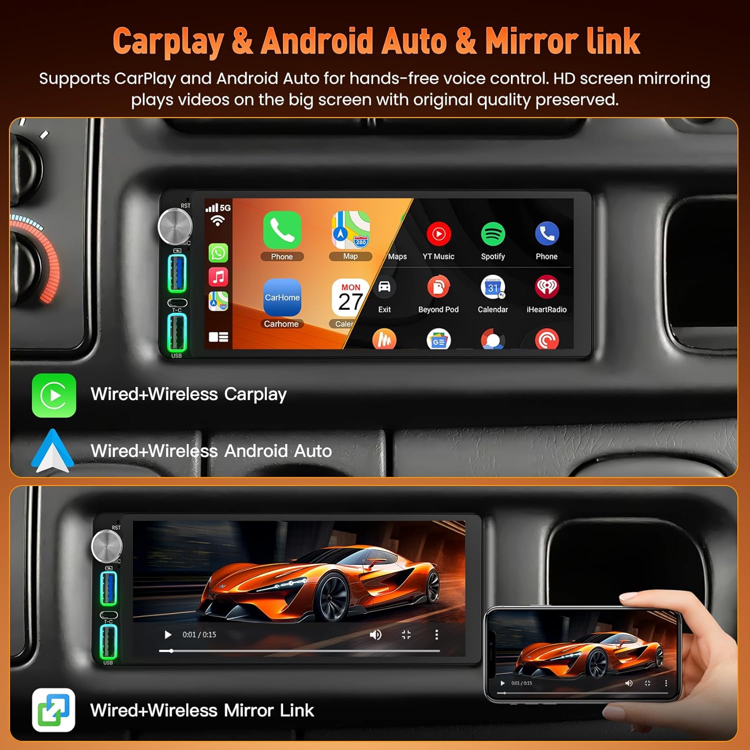 Smart Car Stereo Dodge Ram 1994-2021