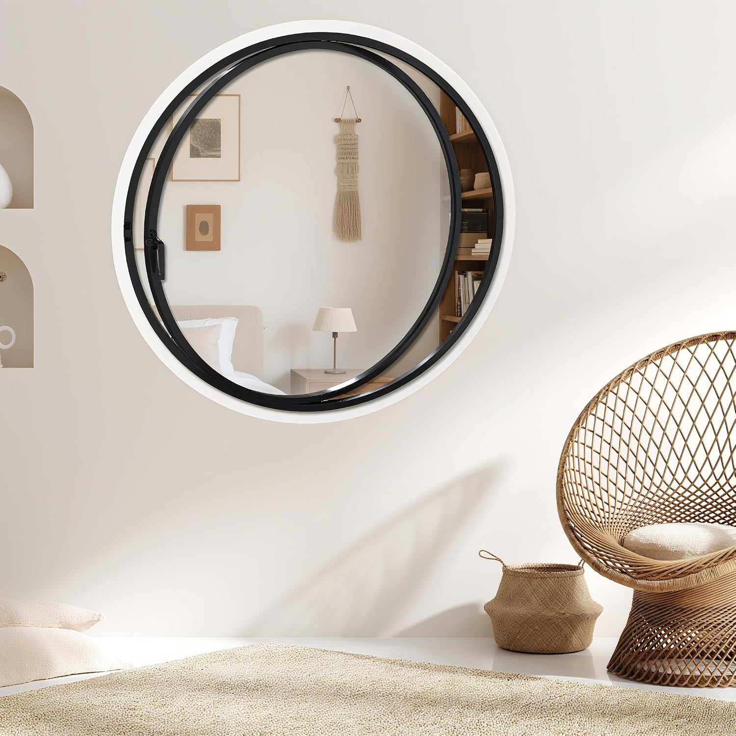 360° Rotating Round Window, 23.6" Flush Mount